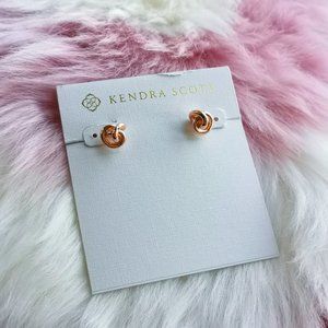 Kendra Scott RoseGold PRESLEIGH LOVE KNOT earrings